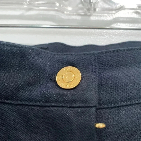 St.John Sport by Marie Gray Black Utility Pants with Gold Zippers Sz 6 - Picture 5 of 10